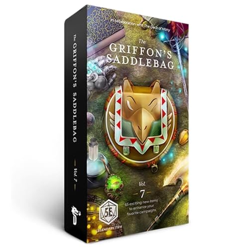 Dungeons and Dragons 5th Edition Deck of Cards - Die Griffons Satteltasche Version 7 von Hit Point Press - 50 Karten - Spiele für Erwachsene und Jugendliche - DND Karten - Gaming Zubehör - Kompatibel Dungeons and Dragons 5th Edition Deck of Cards - Die Griffons Satteltasche Version 7 von Hit Point Press - 50 Karten - Spiele für Erwachsene und Jugendliche - DND Karten - Gaming Zubehör - Kompatibel von Hit Point Press
