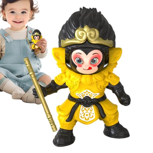 Hitburu Affenpuppe,Gesichtswechsel Sammlerfigur - Lustiges Affenmodell Deko Für Schreibtisch Und Bücherregal Hitburu Affenpuppe,Gesichtswechsel Sammlerfigur - Lustiges Affenmodell Deko Für Schreibtisch Und Bücherregal von Hitburu