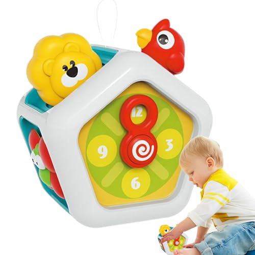 Hitburu Beschäftigter Würfel, Baby Würfelspielzeug | Sensorisches Würfelspielzeug Baby - Pädagogische Zappelspiele, interaktives Lernspielzeug für Jungenmädchen, Kinder, 12-18 Monate, Vorschule Hitburu Beschäftigter Würfel, Baby Würfelspielzeug | Sensorisches Würfelspielzeug Baby - Pädagogische Zappelspiele, interaktives Lernspielzeug für Jungenmädchen, Kinder, 12-18 Monate, Vorschule von Hitburu