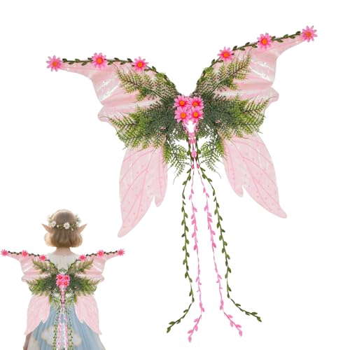 Hitburu Feenflügel Für Erwachsene,Glitzerflügel Kostümzubehör | Kostüm für Damen für Feiertagspartys Feste Weihnachten Make-up Bühnenauftritte und Cosplay Hitburu Feenflügel Für Erwachsene,Glitzerflügel Kostümzubehör | Kostüm für Damen für Feiertagspartys Feste Weihnachten Make-up Bühnenauftritte und Cosplay von Hitburu