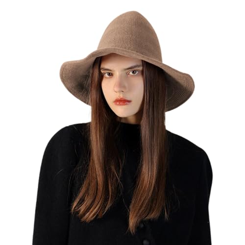 Hitburu Hexenhüte Für Damen - Halloween Strick Hexenhut Mit Breiter Krempe,Verkleidungsaccessoires Kopfschmuck Für Herrenhaus Veranstaltungen Festtage Bühne Hitburu Hexenhüte Für Damen - Halloween Strick Hexenhut Mit Breiter Krempe,Verkleidungsaccessoires Kopfschmuck Für Herrenhaus Veranstaltungen Festtage Bühne von Hitburu
