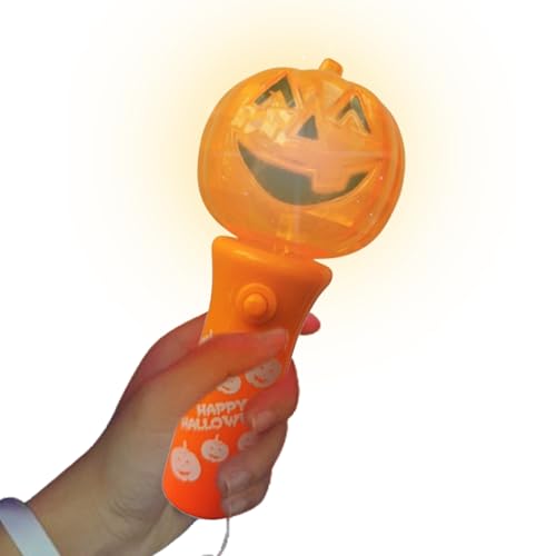 Hitburu Leuchtender Halloween-, Kürbis-Leuchtstab,Halloween Leuchtstäbe - Kreativer Cheer Light Wand-Karnevals-Lichtstab für eine festliche Atmosphäre Hitburu Leuchtender Halloween-, Kürbis-Leuchtstab,Halloween Leuchtstäbe - Kreativer Cheer Light Wand-Karnevals-Lichtstab für eine festliche Atmosphäre von Hitburu