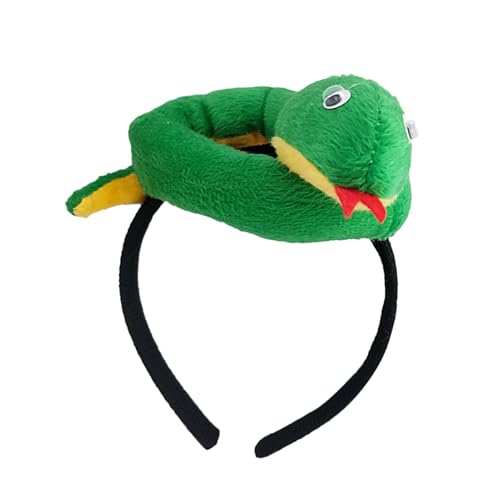 Hitburu Schlangen Kopfschmuck | Plüsch Cosplay Kopfschmuck,Weiches Stirnband Deko Damen Kostümzubehör für Events Cosplay Partys Halloween,Damen Feste von Hitburu