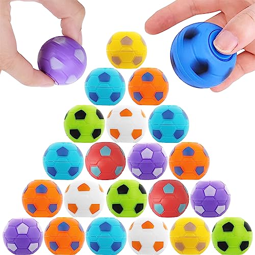 Hitchuey 24 Stück Fußball Spinner Fingerspitzen Spielzeug, Drehbare Stressbälle Spiel, Kindergeburtstag Spiele, Mitgebsel Kindergeburtstag 7 Jahre, 8 Jahre, 9 Jahre, 10 Jahre Hitchuey 24 Stück Fußball Spinner Fingerspitzen Spielzeug, Drehbare Stressbälle Spiel, Kindergeburtstag Spiele, Mitgebsel Kindergeburtstag 7 Jahre, 8 Jahre, 9 Jahre, 10 Jahre von Hitchuey