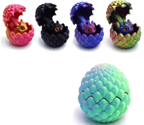 Hitchuey 3D-gedruckte Dracheneier, 5 Überraschungsdracheneier-Set, Kinderspielzeug, Bunte Ornamente, Schreibtischdekorationen zum Stressabbau, perfekt für Weihnachten, Ostern, Geburtstagsdekorationen Hitchuey 3D-gedruckte Dracheneier, 5 Überraschungsdracheneier-Set, Kinderspielzeug, Bunte Ornamente, Schreibtischdekorationen zum Stressabbau, perfekt für Weihnachten, Ostern, Geburtstagsdekorationen von Hitchuey