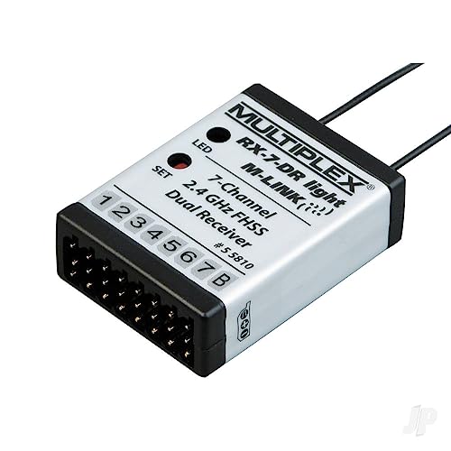 Multiplex RX-7-DR light 7-Kanal Empfaenger 2,4GHz Stecksystem Uni (Graupner/JR/Futaba) von Hitec RCD