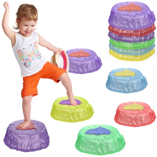Hitish Balanciersteine Licht für Kinder, 6 Stück Stapelsteine Balanciersteine Stapelbar, Trittsteine Sensorik rutschfeste, Koordinationsspiel Spielzeug für Indoor & Outdoor Play Hitish Balanciersteine Licht für Kinder, 6 Stück Stapelsteine Balanciersteine Stapelbar, Trittsteine Sensorik rutschfeste, Koordinationsspiel Spielzeug für Indoor & Outdoor Play von Hitish