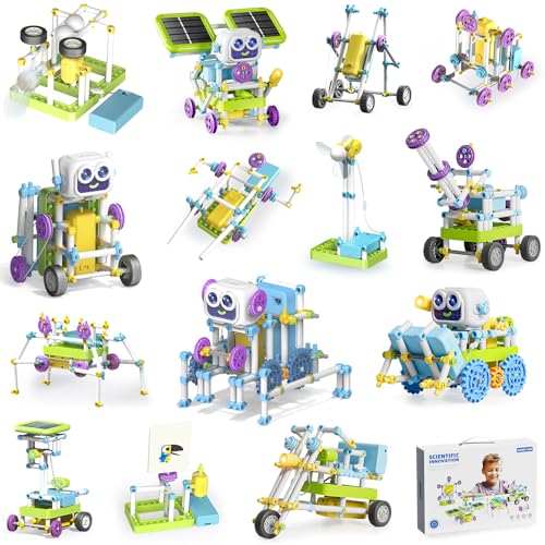 Hitish STEM Robotik Spielzeug für Kinder ab 6, 36+ Roboter Modelle Bausteine Projekte mit Solar Energie Sensoren Zahnrädern, Bildung Lernen Experimente Wissenschaft Technik Kit für Jungen Mädchen Hitish STEM Robotik Spielzeug für Kinder ab 6, 36+ Roboter Modelle Bausteine Projekte mit Solar Energie Sensoren Zahnrädern, Bildung Lernen Experimente Wissenschaft Technik Kit für Jungen Mädchen von Hitish