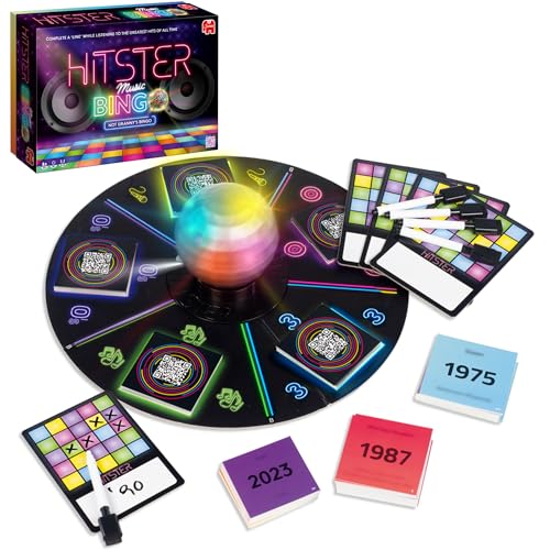 Hitster Bingo – Das elektronische Musik-Trivia-Spiel für Erwachsene – lustige Partyspiele, Musik-Quiz-Spiele & Familienspiel-Nachtaktivität – Guess That Tune Music Bingo-Spiel mit Discokugel & 225 Hitster Bingo – Das elektronische Musik-Trivia-Spiel für Erwachsene – lustige Partyspiele, Musik-Quiz-Spiele & Familienspiel-Nachtaktivität – Guess That Tune Music Bingo-Spiel mit Discokugel & 225 von Hitster