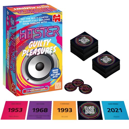 Hitster Guilty Pleasures – Das Musik-Partybrett, Karten- und Quizspiel für Ihre beliebtesten und kitschigen Melodien – über 300 Neue Lieder – Guess The Song, Jahr & Künstler – Erwachsenen- und Hitster Guilty Pleasures – Das Musik-Partybrett, Karten- und Quizspiel für Ihre beliebtesten und kitschigen Melodien – über 300 Neue Lieder – Guess The Song, Jahr & Künstler – Erwachsenen- und von Hitster