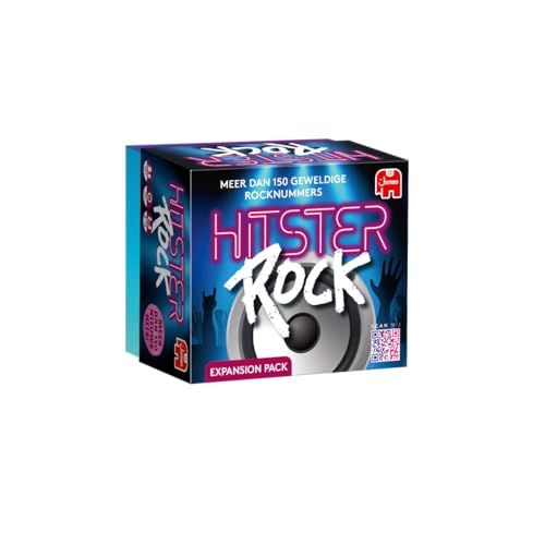Hitster Rock Expansion, Erweiterungsset, Musikspiel, Actionspiel, Erwachsene Brettspiel, Spiel mit Musik, Kartenspiel ab 16 Jahren, 2-10 Spieler, Party Game, Niederländisch von Hitster