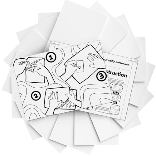 Hiwhy Puzzle Klebeblätter (16 Blätter) - Abziehbarer Kleber, Puzzle-Retter für Rahmen und Displays von Hiwhy