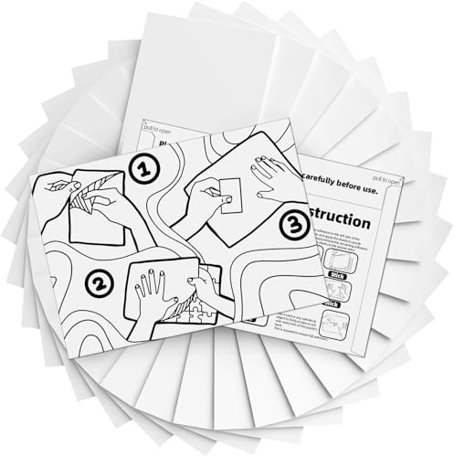 Hiwhy Puzzle Klebeblätter (32 Blätter) - Abziehbarer Kleber, Puzzle-Retter für Rahmen und Displays von Hiwhy