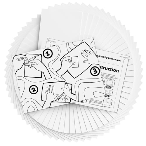 Hiwhy Puzzle Klebeblätter (64 Blätter) - Abziehbarer Kleber, Puzzle-Retter für Rahmen und Displays von Hiwhy