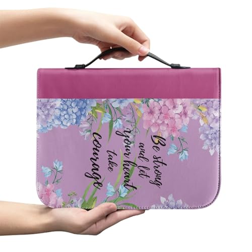 Hixingo Buchhülle Schutzhülle für Bücher aus Stoff, Buchhülle mit Reißverschluss Buchschutz Buchhüllen für Taschenbücher Buchhülle für Buchliebhaber für Lehrer, Freunde (Blüte 3,XXL) von Hixingo