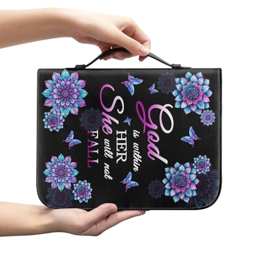 Hixingo Buchhülle Schutzhülle für Bücher aus Stoff, Buchhülle mit Reißverschluss Buchschutz Buchhüllen für Taschenbücher Buchhülle für Buchliebhaber für Lehrer, Freunde (Lila Mandala,XXL) von Hixingo