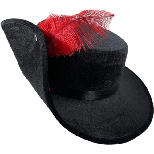 HiyyFloy Gentleman Fedoras Hüte Musketierhut Für Erwachsene, Klassischer Trilby-jazzhut Aus Den 1920er Jahren, Manhattan-hut Breiter Krempe, Federdekor, Vintage-zoro-kappen HiyyFloy Gentleman Fedoras Hüte Musketierhut Für Erwachsene, Klassischer Trilby-jazzhut Aus Den 1920er Jahren, Manhattan-hut Breiter Krempe, Federdekor, Vintage-zoro-kappen von HiyyFloy