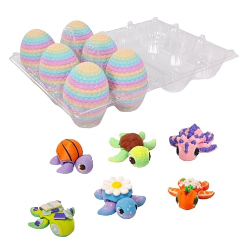 6 Stück kleine Mystery Dr-agon Eier Drachenei Set Osterkorb Stuffers, Verbesserung Themen-Events, Enthüllung der Überraschung im Inneren, 6 cm, für Partys 6 Stück kleine Mystery Dr-agon Eier Drachenei Set Osterkorb Stuffers, Verbesserung Themen-Events, Enthüllung der Überraschung im Inneren, 6 cm, für Partys von Hjatirace