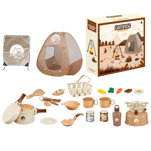 Camping Toys Kids, Pretend Play Camp Gear Tools Kitchen Toys, Realistic Outdoor Campfire Toy Set, Educational Kitchen Toys,Outdoor Camping Toys, Easy to Use, Portable for Children Camping Toys Kids, Pretend Play Camp Gear Tools Kitchen Toys, Realistic Outdoor Campfire Toy Set, Educational Kitchen Toys,Outdoor Camping Toys, Easy to Use, Portable for Children von Hjatirace