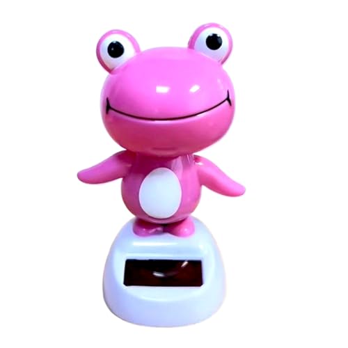 Frosch-Auto-Solar-Ornamente, Armaturenbrett-freundlich, 6 x 6 x 10 cm, schüttelnder Frosch, Solar-Armaturenbrett-Dekoration, Mehrzweck-Platzierung, für Schreibtisch, Zuhause, Fahrzeuge von Hjatirace