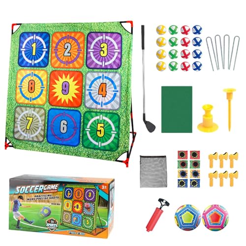 Golf-Trainingsmatten, Kinder-Golfspiel, Teambuilding-Spiel, leicht, tragbar, 138 x 136,5 x 92 cm, grün, schwarz, rot, für das Wohnzimmer Golf-Trainingsmatten, Kinder-Golfspiel, Teambuilding-Spiel, leicht, tragbar, 138 x 136,5 x 92 cm, grün, schwarz, rot, für das Wohnzimmer von Hjatirace