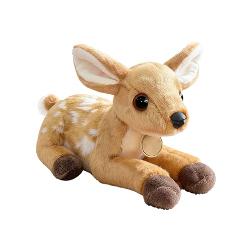 Hirschplüsch, Leicht Und Tragbar, 20 cm, Gefülltes Tier, Weiches Kuschelhirsch, Hugbarmaterial, Für, Mädchen, Zuhause, Schlafzimmer, Wohnzimmer Hirschplüsch, Leicht Und Tragbar, 20 cm, Gefülltes Tier, Weiches Kuschelhirsch, Hugbarmaterial, Für, Mädchen, Zuhause, Schlafzimmer, Wohnzimmer von Hjatirace