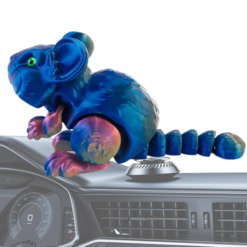 Hjatirace Dreidimensional Bedruckte Tierfigur, beweglicher Zappelhamster, niedliches Tierspielzeug, 5,91 x 1,97 x 3,94 Zoll, einfach zu bedienen, tragbar für die Heimbüro-Dekoration Hjatirace Dreidimensional Bedruckte Tierfigur, beweglicher Zappelhamster, niedliches Tierspielzeug, 5,91 x 1,97 x 3,94 Zoll, einfach zu bedienen, tragbar für die Heimbüro-Dekoration von Hjatirace