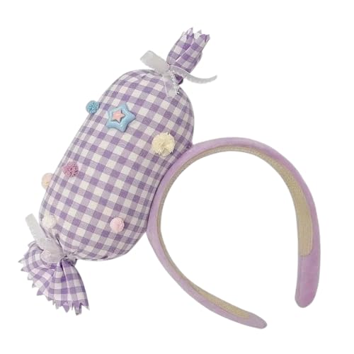 Hjatirace Haarreif Für Mädchen,3D Süßigkeiten Haarband Accessoires Für Damen - Bequemes Kopfband Haar Kostüm Outfit Für Halloween Geburtstag Freundin Modeparty Anlass von Hjatirace