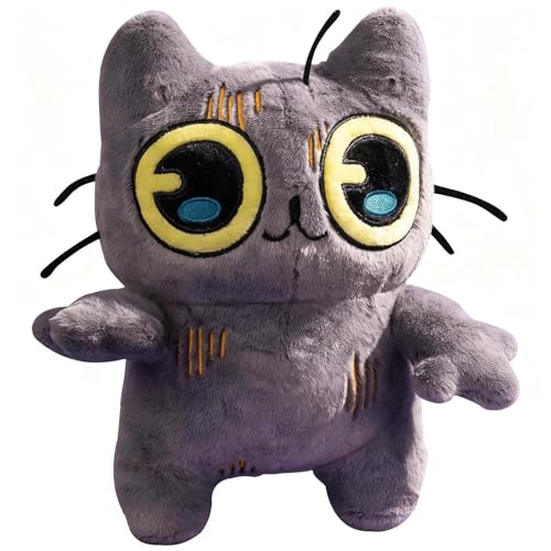 Hjatirace Katzen Plüschtier | Katze Plüschtier Kuscheltier Kissen Puppen,Kuschelkissen Für Urlaub Geburtstag Reise Auto Wohnzimmer Schlafzimmer | Deko Für Sofa Tisch Büro Kinder von Hjatirace