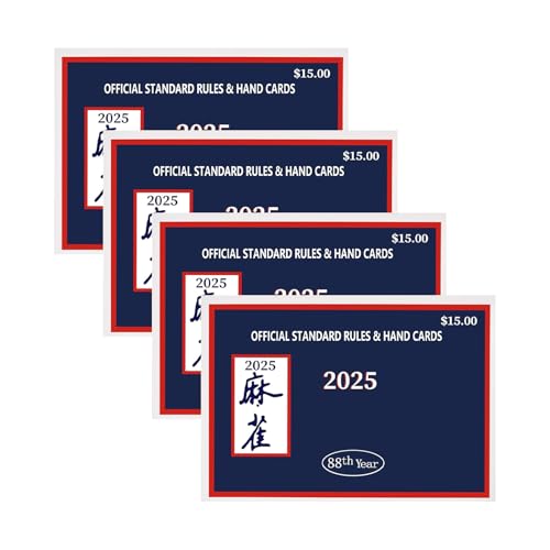 Hjatirace Mahjong Karten 2025, aktualisierte Mahjong-Karten, Frauen-Spieleabend, aktualisierte Version 2025, passt in Schubladen, 14,7 x 12 cm, blau, rot, für Partys Hjatirace Mahjong Karten 2025, aktualisierte Mahjong-Karten, Frauen-Spieleabend, aktualisierte Version 2025, passt in Schubladen, 14,7 x 12 cm, blau, rot, für Partys von Hjatirace