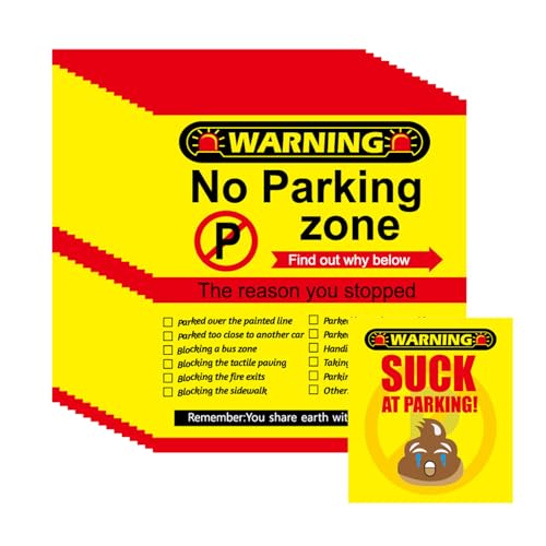 Hjatirace No Parking Zone Card, Bad Driver Note Cards, Sarcastic Driver Notes, Assorted Humorous Messages, Compact And Easy To Carry, 50 For Men Women Hjatirace No Parking Zone Card, Bad Driver Note Cards, Sarcastic Driver Notes, Assorted Humorous Messages, Compact And Easy To Carry, 50 For Men Women von Hjatirace