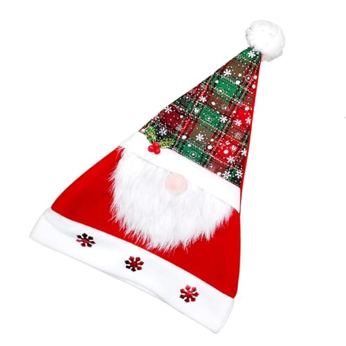 Holiday Uni Bequeme Mütze, Vintage Weihnachtsmannmütze, Komfort Plüsch Uni Weihnachtsmütze, Plüsch Vintage Weihnachtsmannmütze, Weiche Gemütliche Weihnachtsmütze, einfach zu bedienen, tragbar Holiday Uni Bequeme Mütze, Vintage Weihnachtsmannmütze, Komfort Plüsch Uni Weihnachtsmütze, Plüsch Vintage Weihnachtsmannmütze, Weiche Gemütliche Weihnachtsmütze, einfach zu bedienen, tragbar von Hjatirace