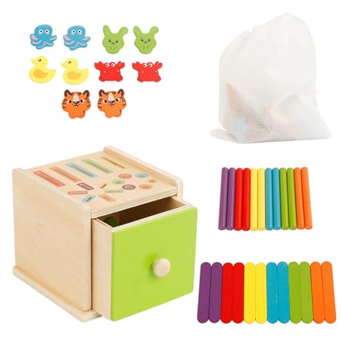 Wooden Color Shape Sorting Box, Preschool Learning Activities, Educational Matching Box Blocks, Wooden Sensory Matching Coin Box, Color Shape Sorter Toys, Easy To Use, Portable for Kids Boys Girls Wooden Color Shape Sorting Box, Preschool Learning Activities, Educational Matching Box Blocks, Wooden Sensory Matching Coin Box, Color Shape Sorter Toys, Easy To Use, Portable for Kids Boys Girls von Hjatirace