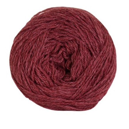 Hjertegarn Organic Trio Garn 5016 Weinrot von Hjertegarn