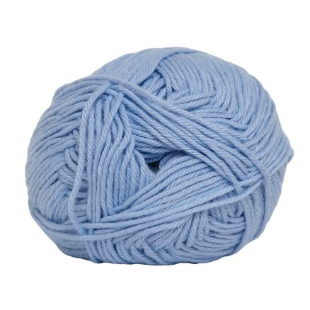 Hjertegarn Cotton Nr. 8 Garn 603 Babyblau von Hjertegarn