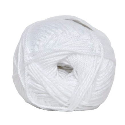 Hjertegarn Diamond Cotton Garn 100 Weiß von Hjertegarn