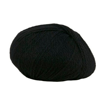 Hjertegarn Highland Fine Wool Garn 500 Schwarz von Hjertegarn