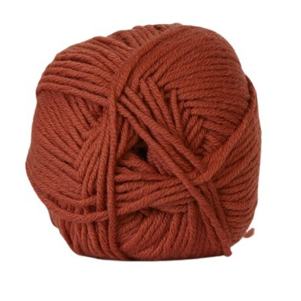 Hjertegarn Merino Cotton 1343 Kastanienbraun von Hjertegarn
