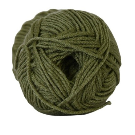 Hjertegarn Merino Cotton 422 Armeegrün von Hjertegarn