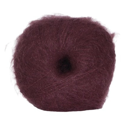 Hjertegarn Silk Kid Mohair Garn 1617 Bordeaux von Hjertegarn