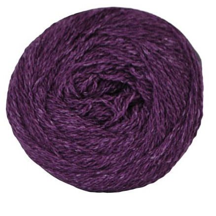 Hjertegarn Wool Silk Garn 3028 Dunkellila von Hjertegarn