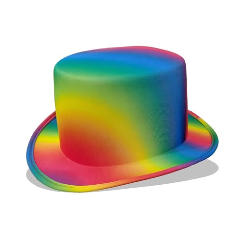 Hkfgdjdl Großer Hut in Regenbogenfarben, für Musik-Festivals, Erwachsene, Unisex, passende Kopfbedeckung, Bühnenshow-Hut für Themenveranstaltungen, Treffen Hkfgdjdl Großer Hut in Regenbogenfarben, für Musik-Festivals, Erwachsene, Unisex, passende Kopfbedeckung, Bühnenshow-Hut für Themenveranstaltungen, Treffen von Hkfgdjdl