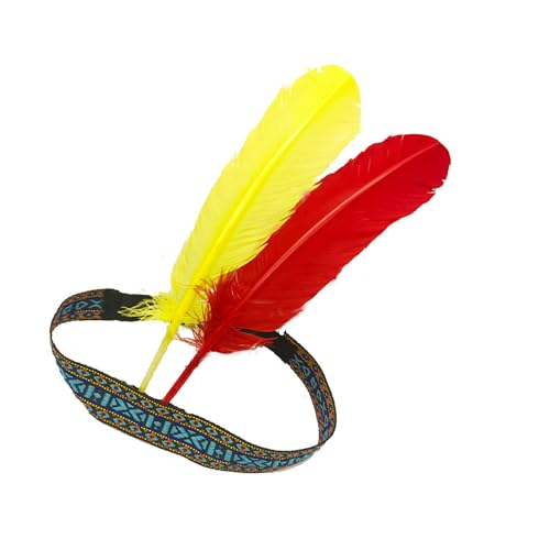 Hkfgdjdl Indischer Kopfschmuck, handgefertigtes gefiedertes Stirnband für Damen, verstellbare Größe, mit weichem Polyester, für Partys und Festivals Hkfgdjdl Indischer Kopfschmuck, handgefertigtes gefiedertes Stirnband für Damen, verstellbare Größe, mit weichem Polyester, für Partys und Festivals von Hkfgdjdl