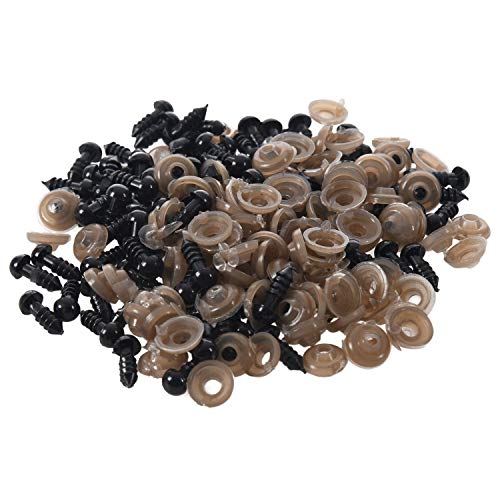 Hklshyd 100 Stücke 6Mm Schwarz Kunststoff Sicherheits Auge Unterleg Scheiben Für Teddy Spielzeug Puppe Puppe Hklshyd 100 Stücke 6Mm Schwarz Kunststoff Sicherheits Auge Unterleg Scheiben Für Teddy Spielzeug Puppe Puppe von Hklshyd