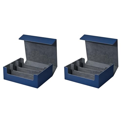 Hklshyd 2X Kartenaufbewahrungsbox für Sammelkarten, Kartendeck-Hülle für Mehr Als 1800 Karten mit Einzelhülle, Blau Hklshyd 2X Kartenaufbewahrungsbox für Sammelkarten, Kartendeck-Hülle für Mehr Als 1800 Karten mit Einzelhülle, Blau von Hklshyd