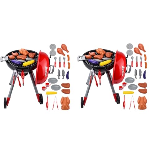 Hklshyd 2X Kinder Spielzeug Sets BBQ Barbecue Grill Spielzeug Zubehör Kinder Spiel Rolle Chef Simulation BBQ Suits KüChe Performing Gift Hklshyd 2X Kinder Spielzeug Sets BBQ Barbecue Grill Spielzeug Zubehör Kinder Spiel Rolle Chef Simulation BBQ Suits KüChe Performing Gift von Hklshyd