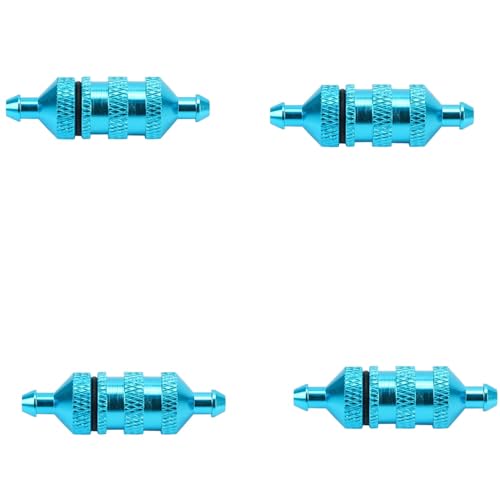Hklshyd 4X 1/8 1/10 RC Modell Auto Teile Kraftstoff Filter Nitro für 02156 94122 94188, Blau Hklshyd 4X 1/8 1/10 RC Modell Auto Teile Kraftstoff Filter Nitro für 02156 94122 94188, Blau von Hklshyd