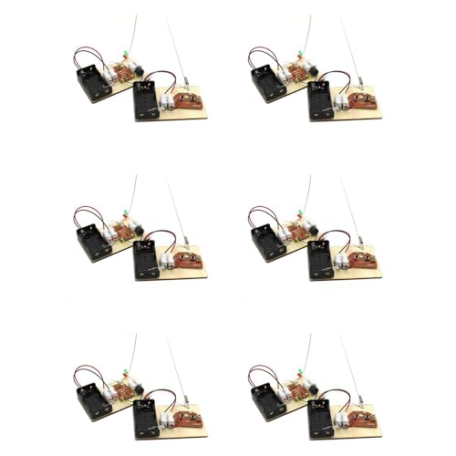 Hklshyd 6X Mint-Kits, Morsecode Lernen, Telegrafenmaschine Bauen, Experiment mit Elektrischen Schaltungen, ElektrizitäTs-Kit (Keine Batterie) von Hklshyd
