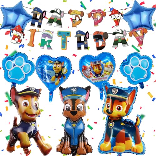 Geburtstagsdeko, Geburtstag Deko Kinder, Geburtstagsdeko Luftballon, Banner, Krone, Tortendeko, Geburtstags-Banner für Jungen, Mädchen, Kinder, Thema Party von Hkyiowdp