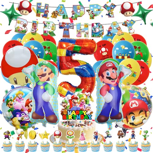 Geburtstagsdeko 5 Jahre, Geburtstag Deko Kinder, Party Jamboree, Geburtstagsdeko Luftballon 5 Jahre, Tortendeko, Geburtstags-Banner Für Jungen, Mädchen, Kinder, Thema Party Geburtstagsdeko 5 Jahre, Geburtstag Deko Kinder, Party Jamboree, Geburtstagsdeko Luftballon 5 Jahre, Tortendeko, Geburtstags-Banner Für Jungen, Mädchen, Kinder, Thema Party von Hkyiowdp